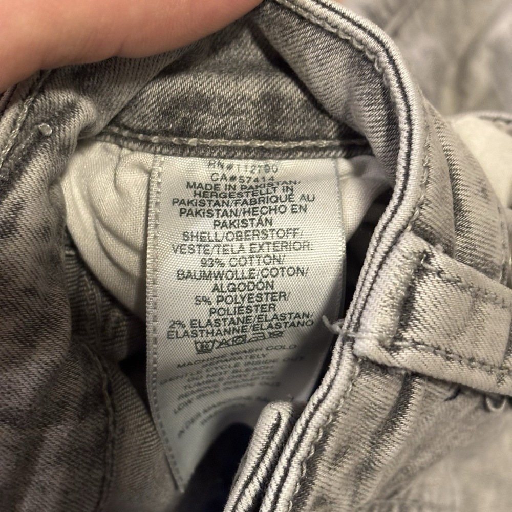 True Religion Jeans Women's 31 Jennie Curvy Mid Rise Skinny Gray Acid Wash Retro - Picture 10 of 16